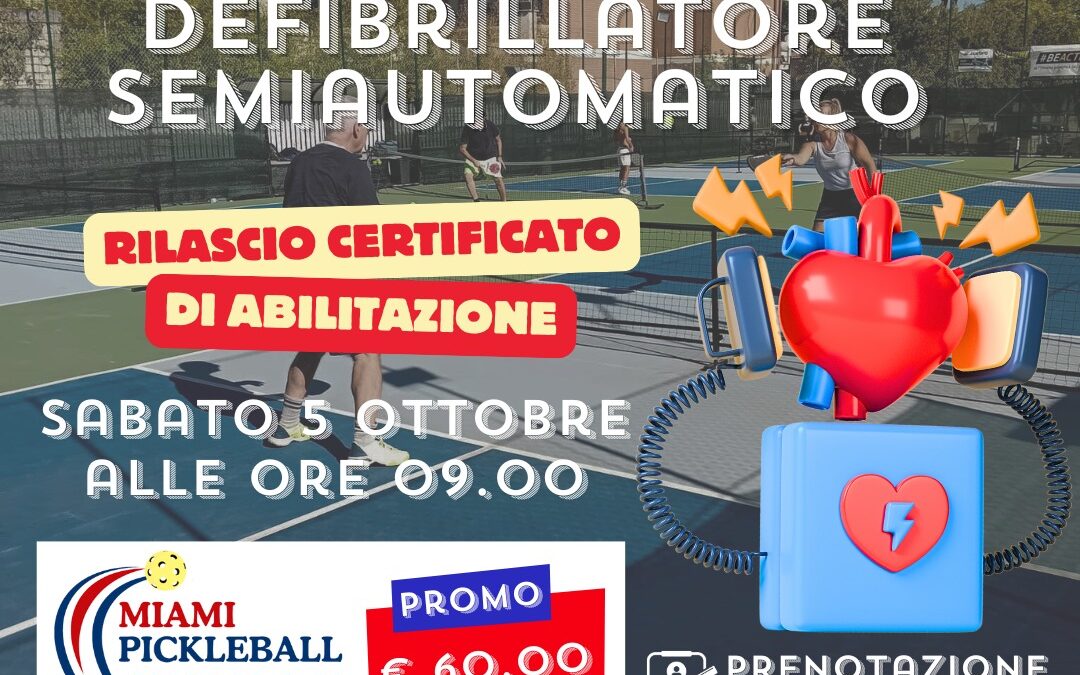 Corso uso defibrillatore semiautomatico